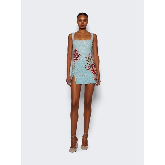 Clio Peppiatt Into The Ocean Dress Aqua - NWT - Picture 2 of 5